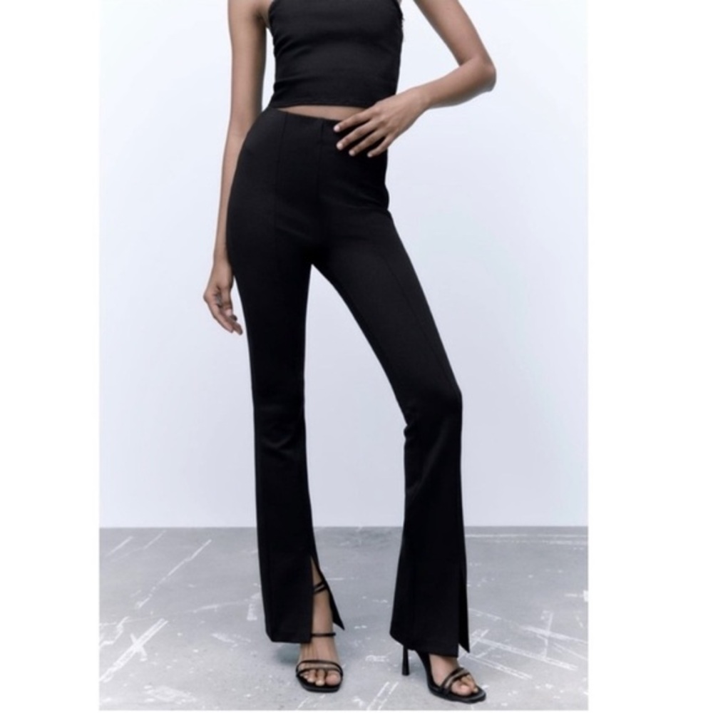 Zara Black High-Waisted Pants